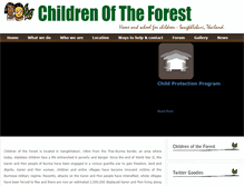 Tablet Screenshot of childrenoftheforest.org